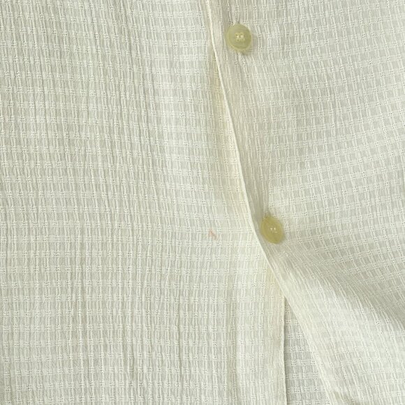 Moda Milano Boyds Mens Tall Ivory Short Sleeve Button-Up Shirt White XL Tall* - Picture 11 of 11